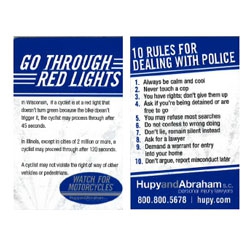 Order Your “FREE Red Light Card - Sportbike Style